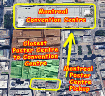 Closest Poster Print Centre to Montreal Conventin Centre